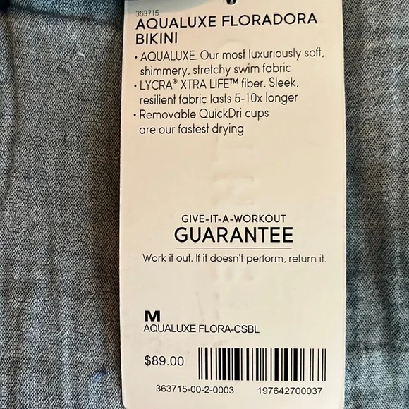 Athleta Aqualuxe Floradora Bikini Top - Picture 5 of 5
